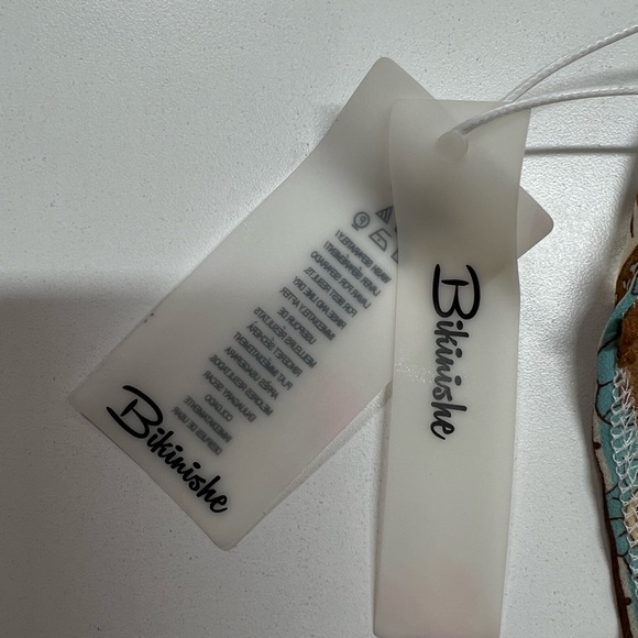 Bohemian Print V-neck Tassel Button Front Chiffon Dress New With Tags Size Small - Picture 8 of 11